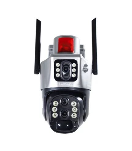 Solar Camera Black-Grey IP76 Red Alarm