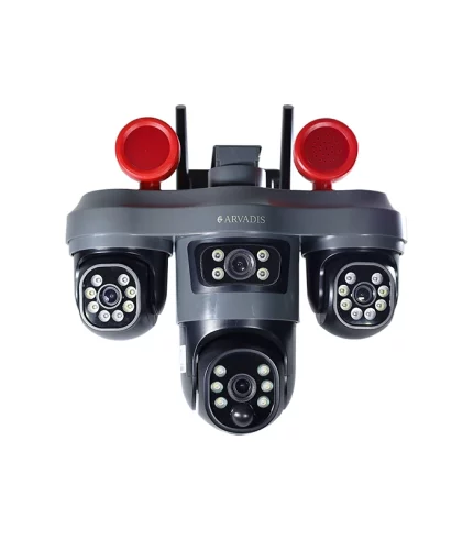 Solar Camera Quadro Red Microphone